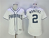 San Diego Padres #2 Johnny Manziel White Flexbase Collection Stitched MLB Jersey,baseball caps,new era cap wholesale,wholesale hats