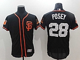 San Francisco Giants #28 Buster Posey Black 2017 Spring Training Flexbase Stitched Jersey,baseball caps,new era cap wholesale,wholesale hats