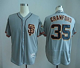 San Francisco Giants #35 Brandon Crawford Gray Flexbase Collection Stitched MLB Jersey,baseball caps,new era cap wholesale,wholesale hats