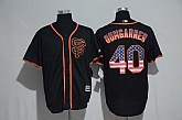 San Francisco Giants #40 Madison Bumgarner Black USA Flag Fashion Stitched Baseball Jersey,baseball caps,new era cap wholesale,wholesale hats