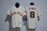San Francisco Giants #8 Hunter Pence Cream Flexbase Collection Stitched MLB Jersey,baseball caps,new era cap wholesale,wholesale hats