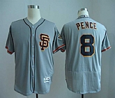 San Francisco Giants #8 Hunter Pence Gray Flexbase Collection Stitched MLB Jersey,baseball caps,new era cap wholesale,wholesale hats