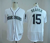 Seattle Mariners #15 Kyle Seager White Flexbase Collection Stitched MLB Jersey,baseball caps,new era cap wholesale,wholesale hats
