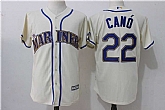 Seattle Mariners #22 Robinson Cano Cream New Cool Base Stitched Jersey,baseball caps,new era cap wholesale,wholesale hats