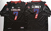 South Carolina Gamecocks #7 Jadeveon Clowney Black USA Flag College Stitched Jersey,baseball caps,new era cap wholesale,wholesale hats