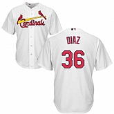 St. Louis Cardinals #36 Aledmys Diaz White New Cool Base Stitched Jersey,baseball caps,new era cap wholesale,wholesale hats