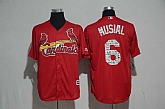 St. Louis Cardinals #6 Stan Musial Red 2017 Spring Training Flexbase Collection Stitched Jersey,baseball caps,new era cap wholesale,wholesale hats