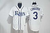Tampa Bay Rays #3 Evan Longoria White New Cool Base Stitched Jersey,baseball caps,new era cap wholesale,wholesale hats