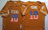 Texas Longhorns #10 Vince Young Orange USA Flag College Stitched Jersey,baseball caps,new era cap wholesale,wholesale hats