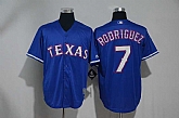 Texas Rangers #7 Rodriguez Blue New Cool Base Stitched Jersey,baseball caps,new era cap wholesale,wholesale hats
