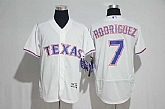 Texas Rangers #7 Rodriguez White Flexbase Collection Stitched MLB Jersey,baseball caps,new era cap wholesale,wholesale hats
