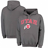 Utah Utes Charcoal Campus Pullover Hoodie,baseball caps,new era cap wholesale,wholesale hats