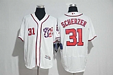 Washington Nationals #31 Max Scherzer White Flexbase Collection Stitched MLB Jersey,baseball caps,new era cap wholesale,wholesale hats