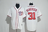 Washington Nationals #31 Max Scherzer White New Cool Base Stitched Jersey,baseball caps,new era cap wholesale,wholesale hats