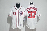 Washington Nationals #37 Stephen Strasburg White Flexbase Collection Stitched MLB Jersey,baseball caps,new era cap wholesale,wholesale hats
