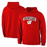 Wisconsin Badgers Red Campus Pullover Hoodie,baseball caps,new era cap wholesale,wholesale hats
