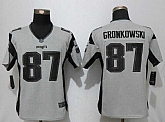Women Limited Nike New England Patriots #87 Gronkowski Nike Gridiron Gray II Jersey,baseball caps,new era cap wholesale,wholesale hats