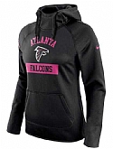 Women's Atlanta Falcons Nike Breast Cancer Awareness Circuit Performance Pullover Hoodie - Black FengYun,baseball caps,new era cap wholesale,wholesale hats