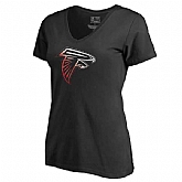 Women's Atlanta Falcons Pro Line by Fanatics Branded Black Big & Tall Gradient Logo T-Shirt FengYun,baseball caps,new era cap wholesale,wholesale hats