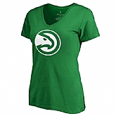 Women's Atlanta Hawks Fanatics Branded Kelly Green St. Patrick's Day White Logo T-Shirt FengYun,baseball caps,new era cap wholesale,wholesale hats
