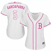 Women's Boston Red Sox #5 Nomar Garciaparra White Pink New Cool Base Jersey,baseball caps,new era cap wholesale,wholesale hats