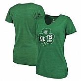 Women's Brooklyn Nets Fanatics Branded St. Patrick's Day Paddy's Pride Tri-Blend T-Shirt - Green FengYun,baseball caps,new era cap wholesale,wholesale hats