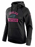 Women's Carolina Panthers Nike Breast Cancer Awareness Circuit Performance Pullover Hoodie - Black FengYun,baseball caps,new era cap wholesale,wholesale hats