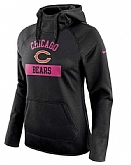 Women's Chicago Bears Nike Breast Cancer Awareness Circuit Performance Pullover Hoodie - Black FengYun,baseball caps,new era cap wholesale,wholesale hats
