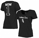 Women's Chicago White Sox 2017 Mother's Day #1 Mom Plus Size T-Shirt - Black FengYun,baseball caps,new era cap wholesale,wholesale hats
