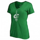 Women's Cleveland Cavaliers Fanatics Branded Kelly Green St. Patrick's Day White Logo T-Shirt FengYun,baseball caps,new era cap wholesale,wholesale hats