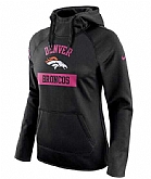 Women's Denver Broncos Nike Breast Cancer Awareness Circuit Performance Pullover Hoodie - Black FengYun,baseball caps,new era cap wholesale,wholesale hats