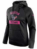 Women's Houston Texans Nike Breast Cancer Awareness Circuit Performance Pullover Hoodie - Black FengYun,baseball caps,new era cap wholesale,wholesale hats