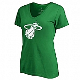 Women's Miami Heat Fanatics Branded Kelly Green St. Patrick's Day White Logo T-Shirt FengYun,baseball caps,new era cap wholesale,wholesale hats
