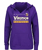 Women's Minnesota Vikings Majestic Self-Determination Pullover Hoodie - Purple FengYun,baseball caps,new era cap wholesale,wholesale hats