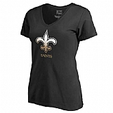 Women's New Orleans Saints Pro Line by Fanatics Branded Black Big & Tall Gradient Logo T-Shirt FengYun,baseball caps,new era cap wholesale,wholesale hats