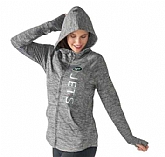 Women's New York Jets G III 4Her by Carl Banks Recovery Full Zip Hoodie Heathered Gray FengYun,baseball caps,new era cap wholesale,wholesale hats