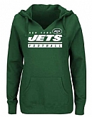 Women's New York Jets Majestic Self-Determination Pullover Hoodie - Green FengYun,baseball caps,new era cap wholesale,wholesale hats