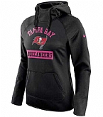 Women's Tampa Bay Buccaneers Nike Breast Cancer Awareness Circuit Performance Pullover Hoodie - Black FengYun,baseball caps,new era cap wholesale,wholesale hats