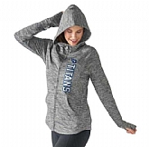 Women's Tennessee Titans G III 4Her by Carl Banks Recovery Full Zip Hoodie Gray FengYun,baseball caps,new era cap wholesale,wholesale hats