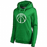 Women's Washington Wizards Fanatics Branded Kelly Green St. Patrick's Day White Logo Pullover Hoodie FengYun,baseball caps,new era cap wholesale,wholesale hats