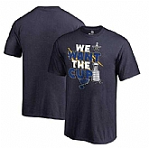 Youth St. Louis Blues Fanatics Branded 2017 NHL Stanley Cup Playoff Participant Blue Line T-Shirt - Navy FengYun