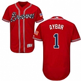 Atlanta Braves #1 Erick Aybar Red Flexbase Stitched Jersey DingZhi,baseball caps,new era cap wholesale,wholesale hats