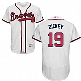 Atlanta Braves #19 R.A. Dickey White Flexbase Stitched Jersey DingZhi,baseball caps,new era cap wholesale,wholesale hats
