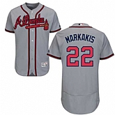 Atlanta Braves #22 Nick Markakis Gray Flexbase Stitched Jersey DingZhi,baseball caps,new era cap wholesale,wholesale hats