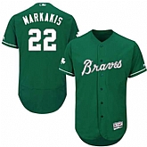 Atlanta Braves #22 Nick Markakis Green Celtic Flexbase Stitched Jersey DingZhi,baseball caps,new era cap wholesale,wholesale hats