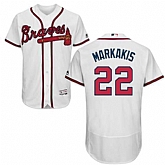 Atlanta Braves #22 Nick Markakis White Flexbase Stitched Jersey DingZhi,baseball caps,new era cap wholesale,wholesale hats