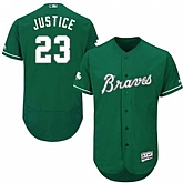 Atlanta Braves #23 David Justice Green Celtic Flexbase Stitched Jersey DingZhi,baseball caps,new era cap wholesale,wholesale hats