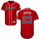 Atlanta Braves #23 David Justice Red Flexbase Stitched Jersey DingZhi,baseball caps,new era cap wholesale,wholesale hats