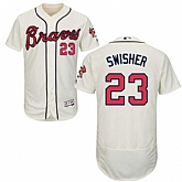 Atlanta Braves #23 Nick Swisher Cream Flexbase Stitched Jersey DingZhi,baseball caps,new era cap wholesale,wholesale hats