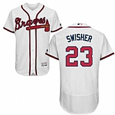 Atlanta Braves #23 Nick Swisher White Flexbase Stitched Jersey DingZhi,baseball caps,new era cap wholesale,wholesale hats